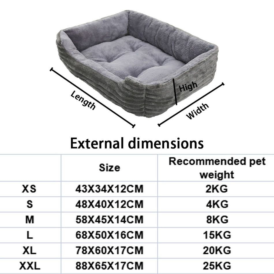 Plush Machine Washable Dog Bed.