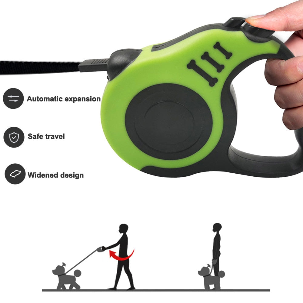 3m/5m Retractable Dog Lead.