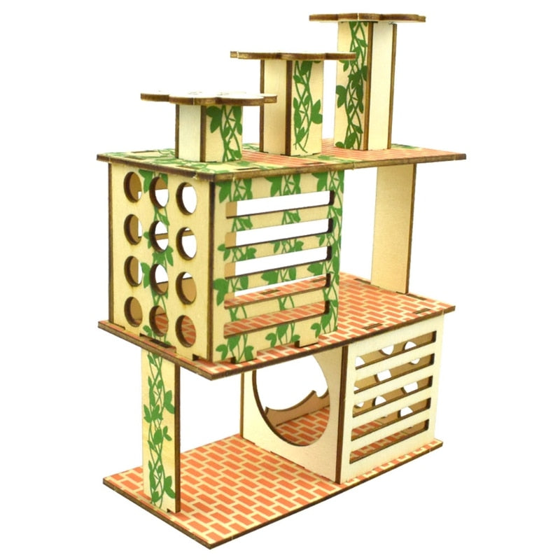 Small Wooden Animal Villa.