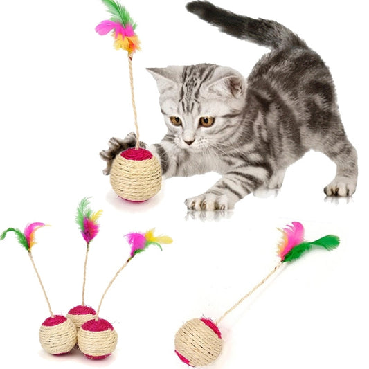Interactive Scratching Ball for Kittens and Cats.