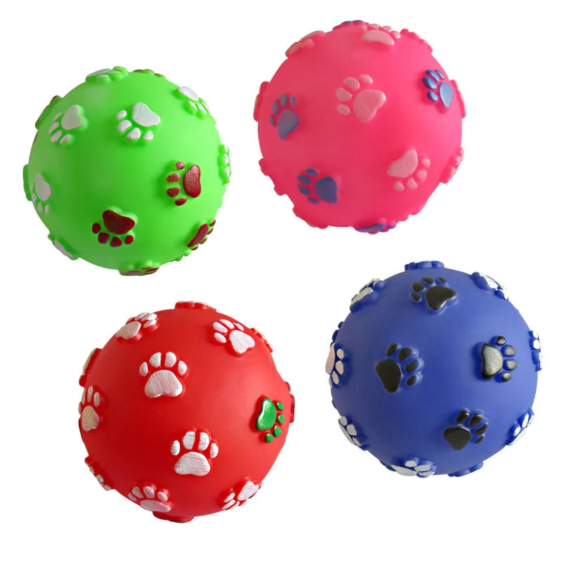 Assorted Interactive Squeaky Balls.