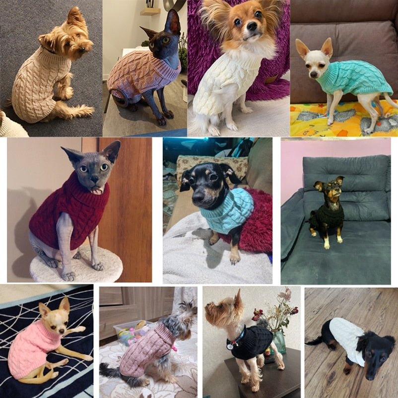 Puppy Dog Sweaters for Small & Medium Dogs.