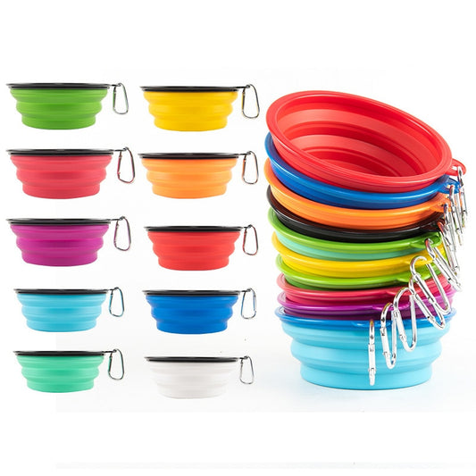 Large Folding Collapsible Dog Bowl.