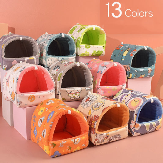 Fleece Cave Bed for Small Animals.