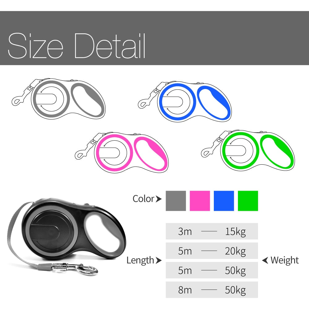 8M Retractable Dog Lead.