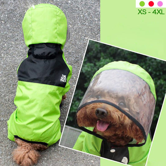 Waterproof Hooded Transparent Raincoat.