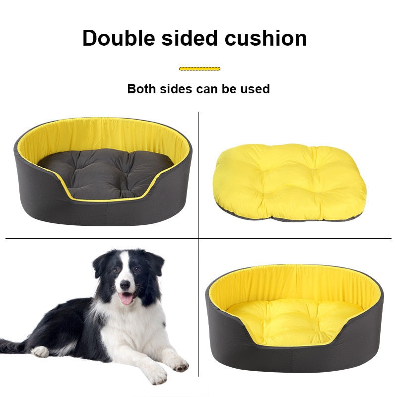 Comfy Dog Bed with Reversible Cushion.
