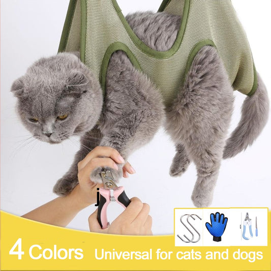 Hanging Bag for Grooming Cats and Small Dogs.