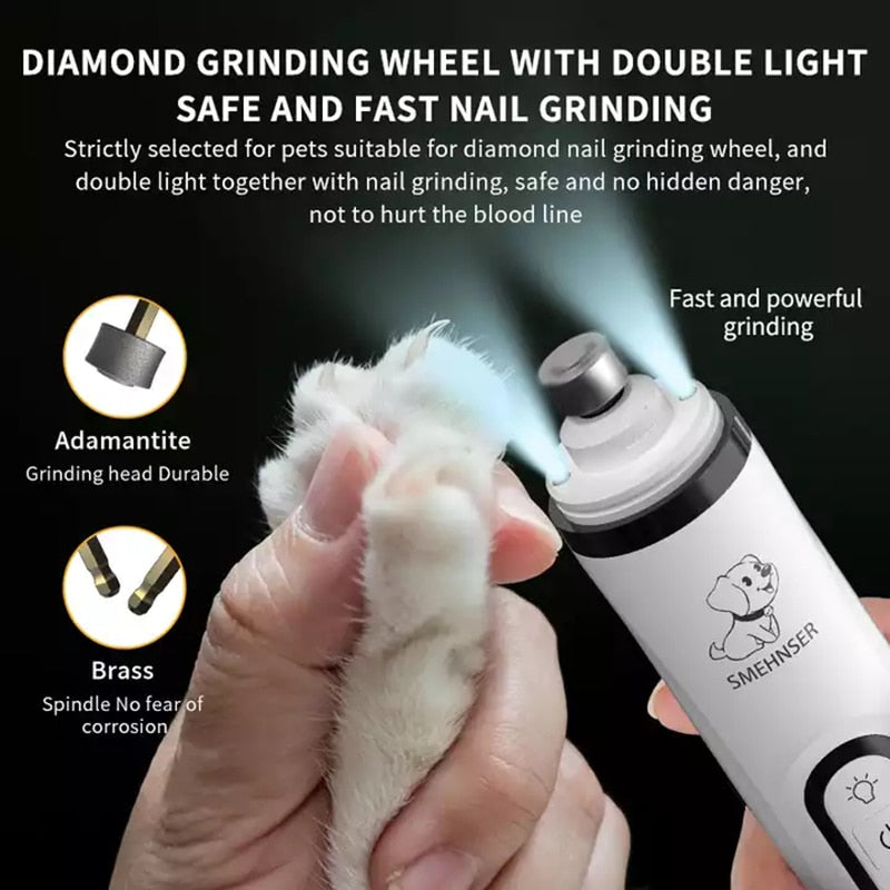 Electric Nail Grinder with LED Light.