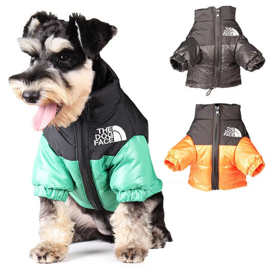 Dog Face Winter Coat for Small to Large Dogs.
